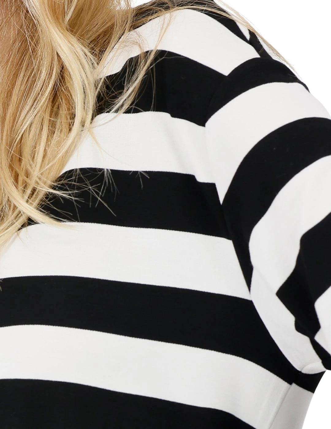 Monari Sudadera de rayas Blanco y negro