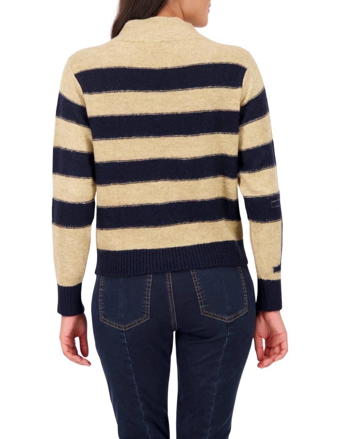 Monari Jersey de rayas Beige