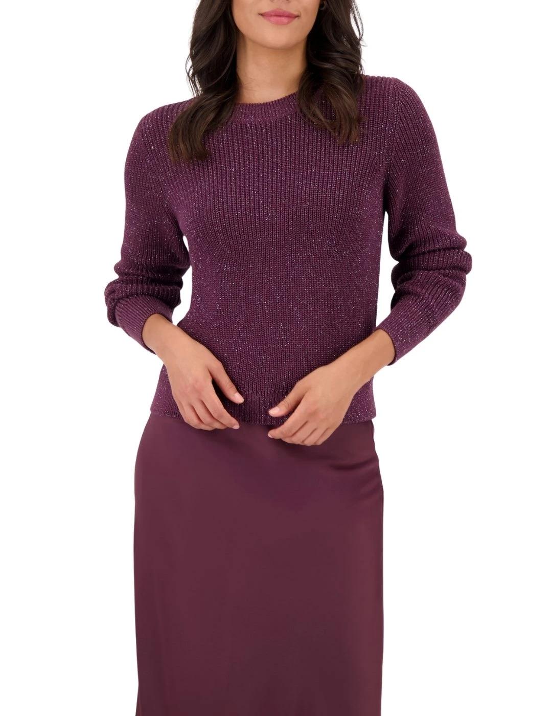 Monari Jersey Granate con brillos