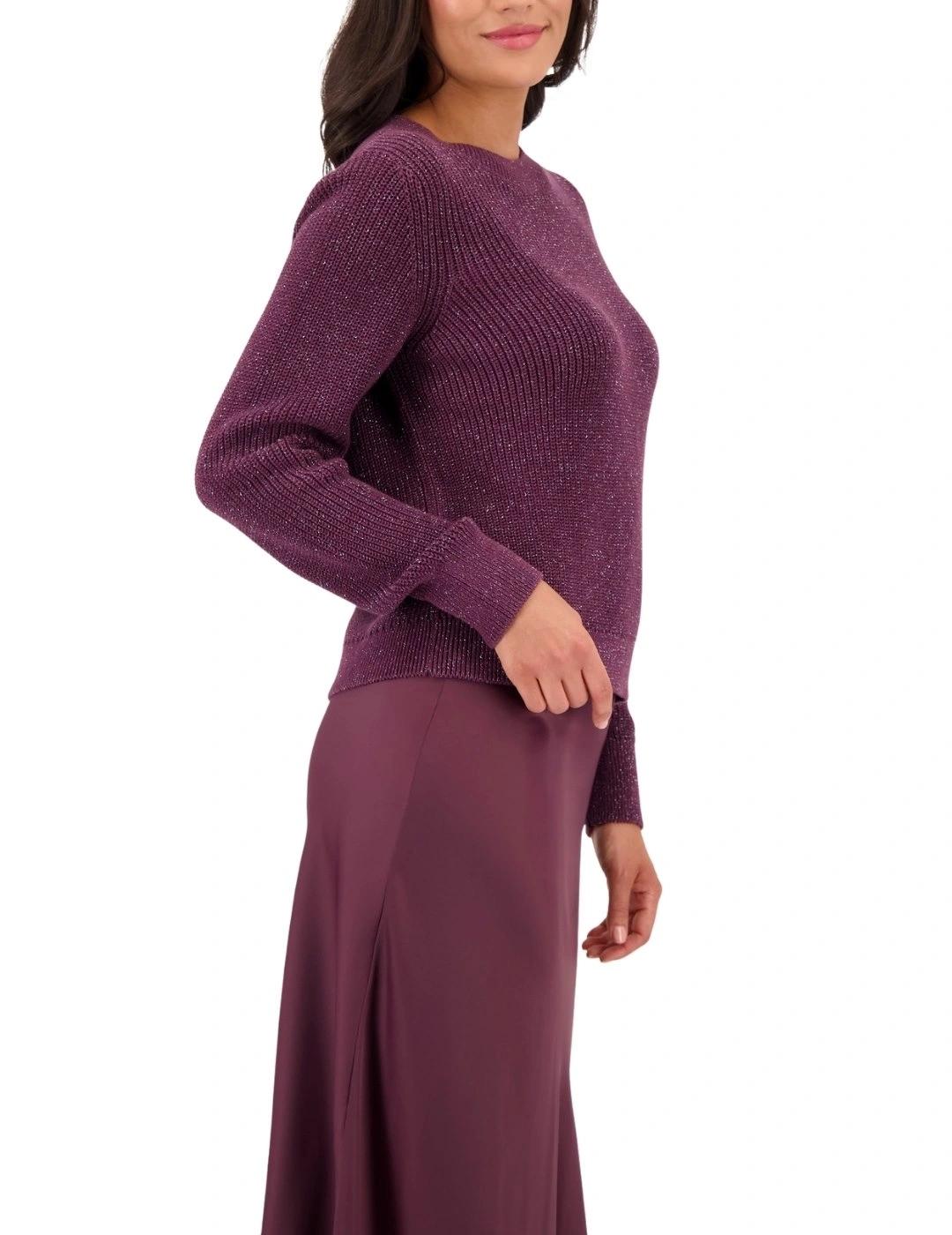 Monari Jersey Granate con brillos