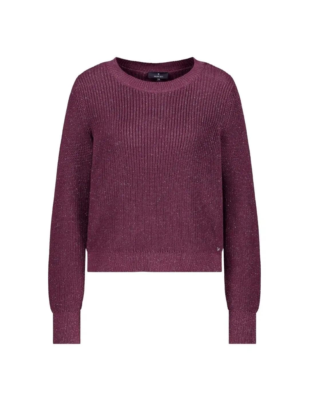 Monari Jersey Granate con brillos