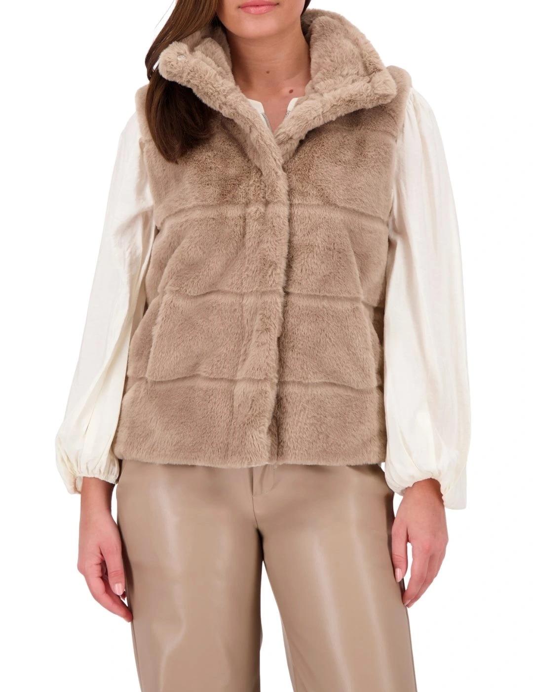 Monari Chaleco de pelo Beige