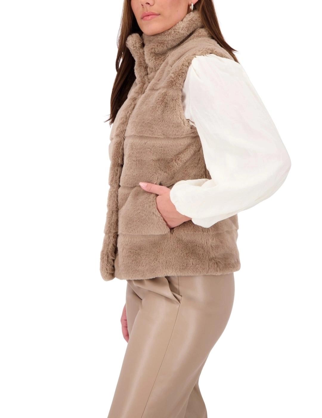 Monari Chaleco de pelo Beige