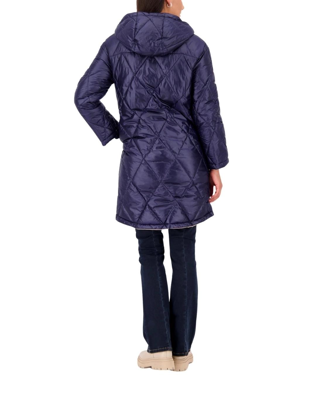 Monari Parka reversible Beige y Azul