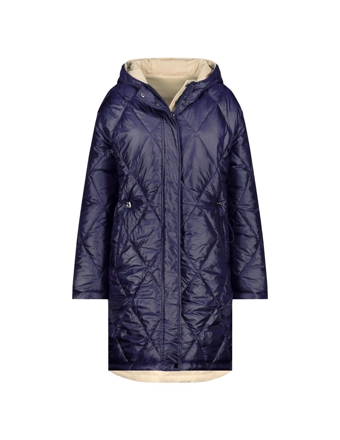 Monari Parka reversible Beige y Azul