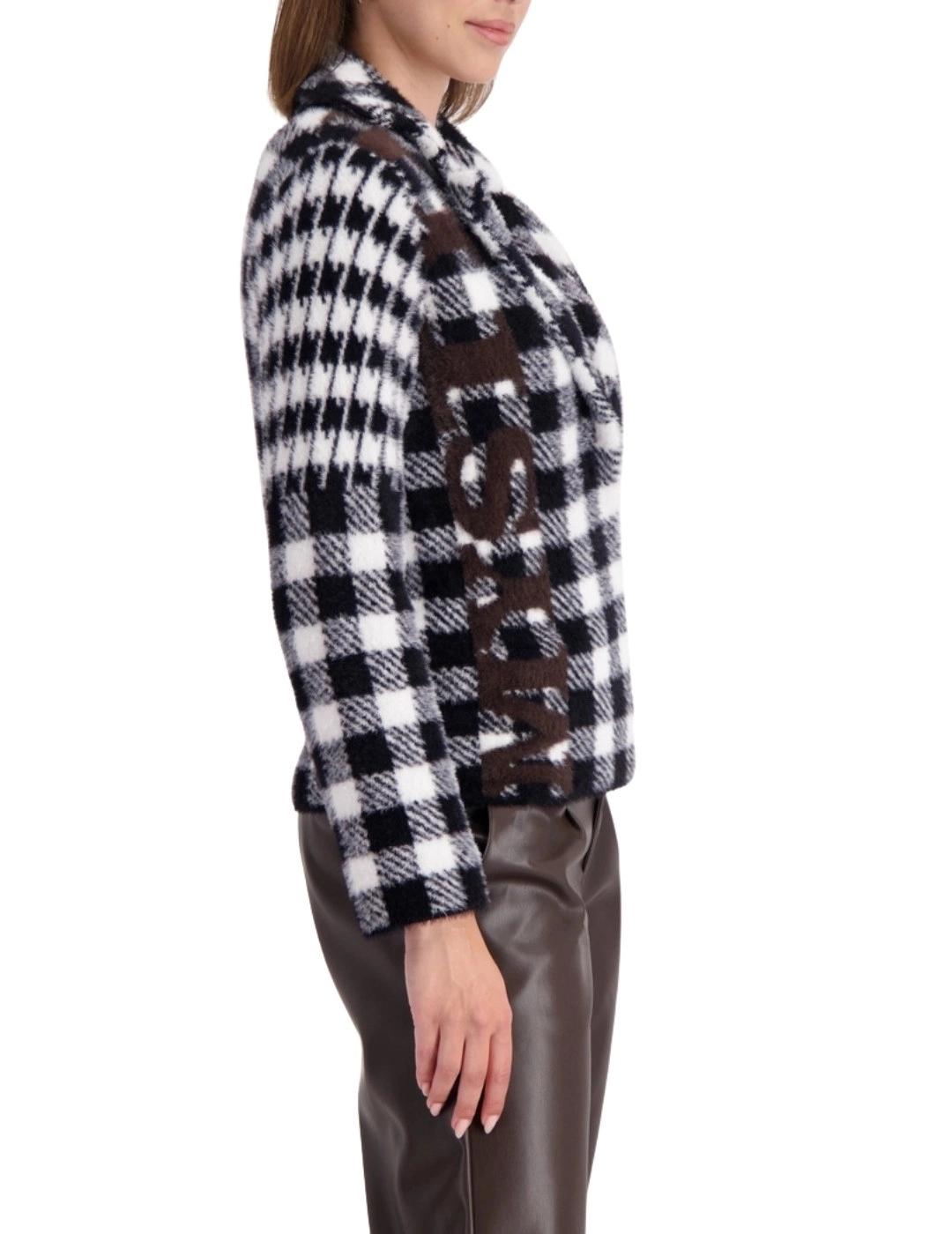 Monari Chaqueta Black Pattern