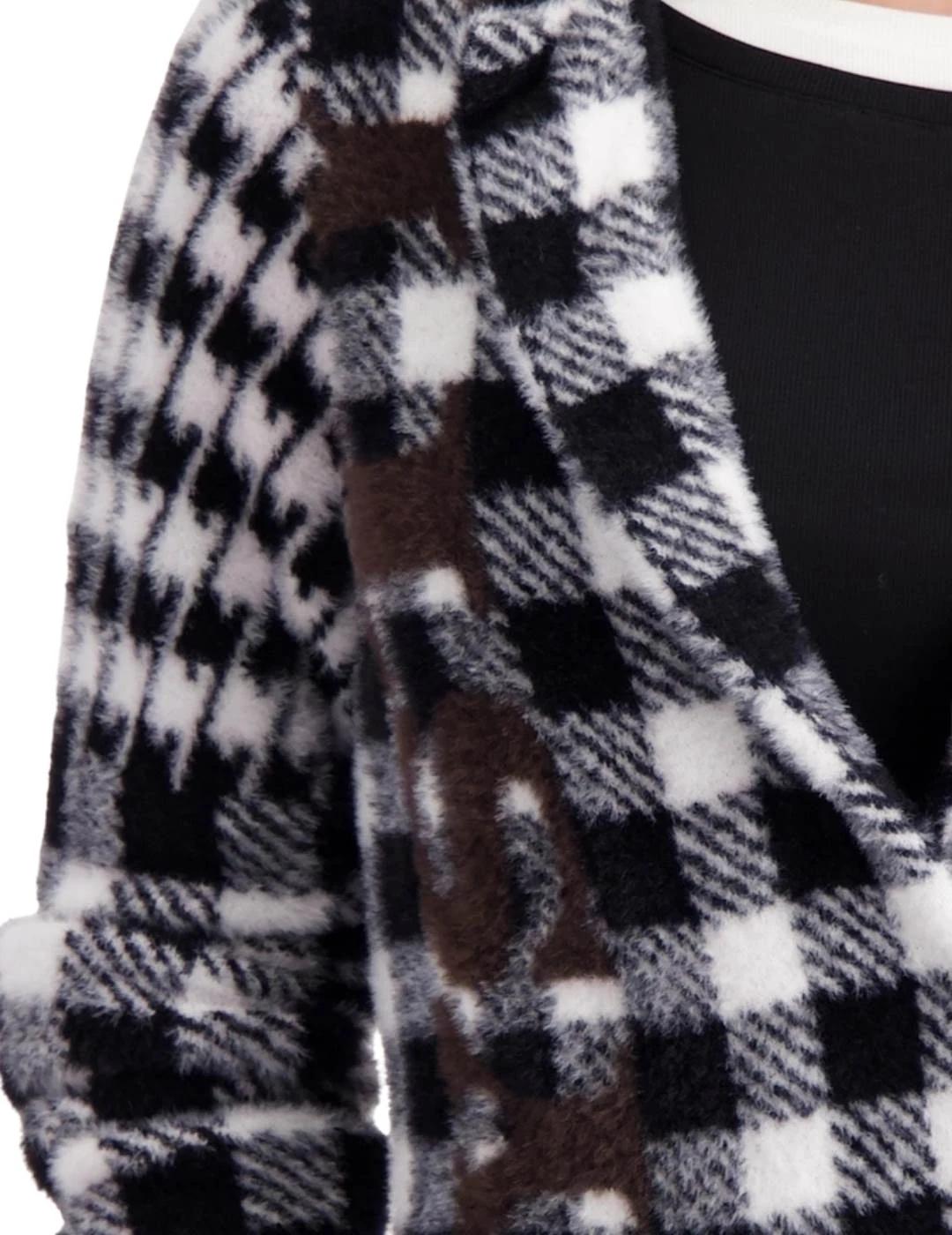 Monari Chaqueta Black Pattern