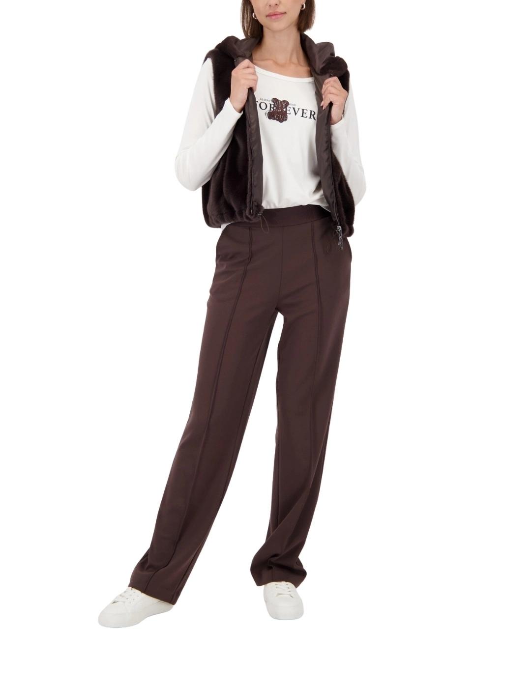 Monari Pantalón Marrón oscuro