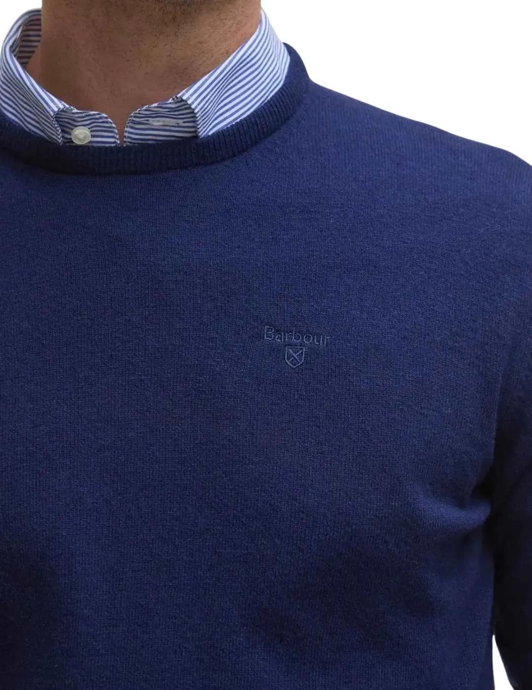 Barbour Jersey Azul marino cuello redondo