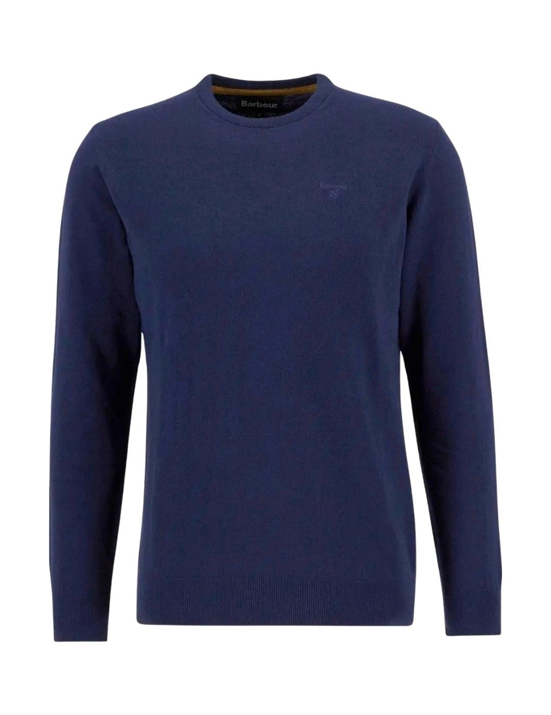 Barbour Jersey Azul marino cuello redondo