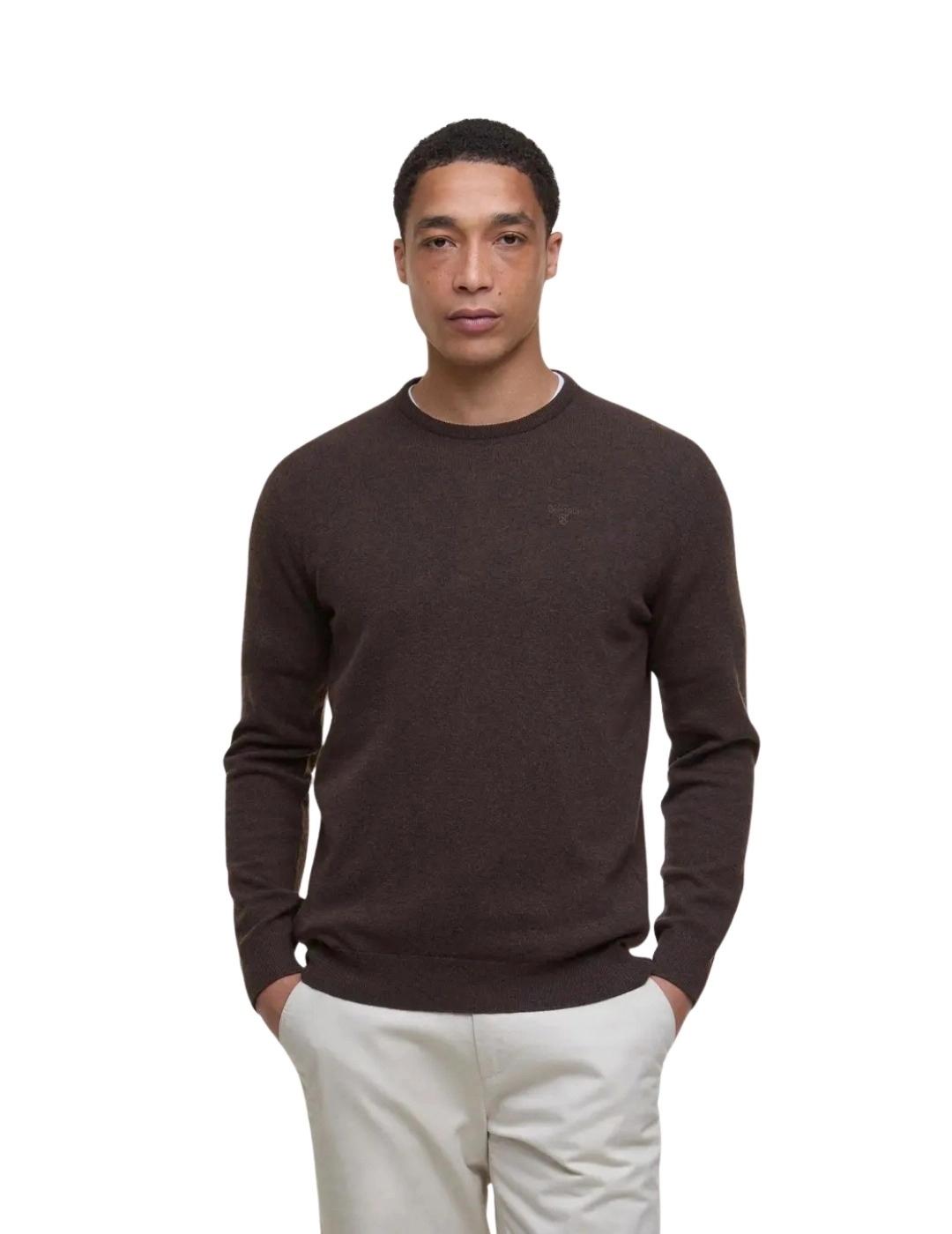 Barbour Jersey Verde cuello redondo