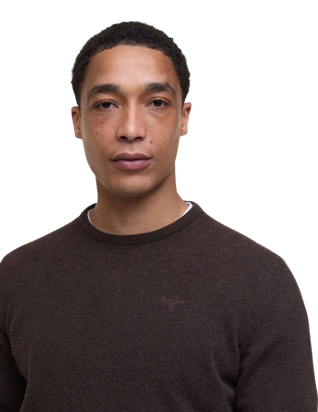 Barbour Jersey Marrón cuello redondo