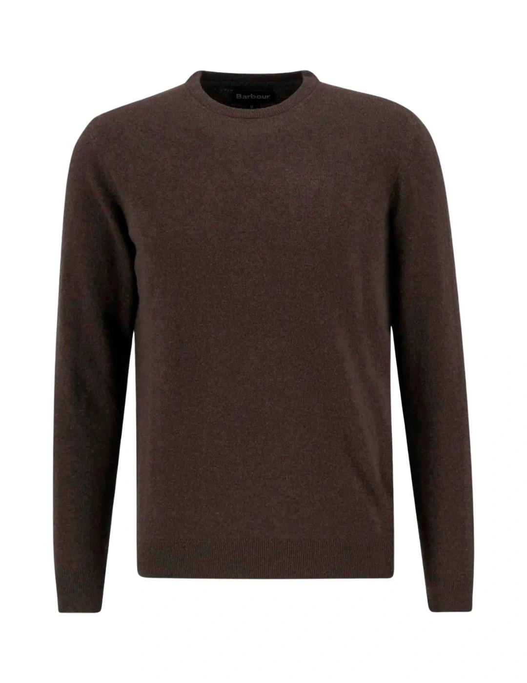 Barbour Jersey Marrón cuello redondo