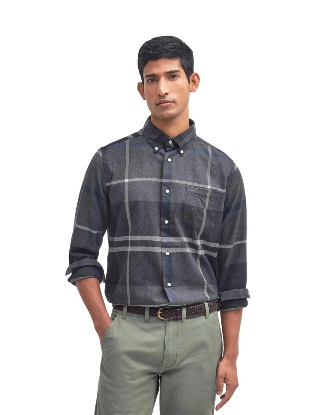 Barbour Camisa Dunoon Tartan Gris
