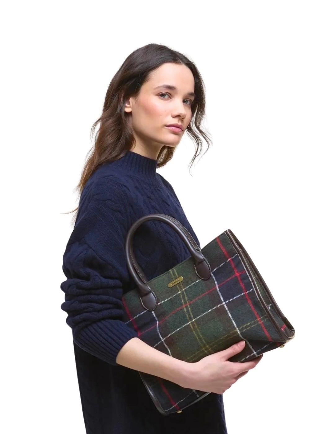 Barbour Bolso Tote Barrhill Tartan Clásico