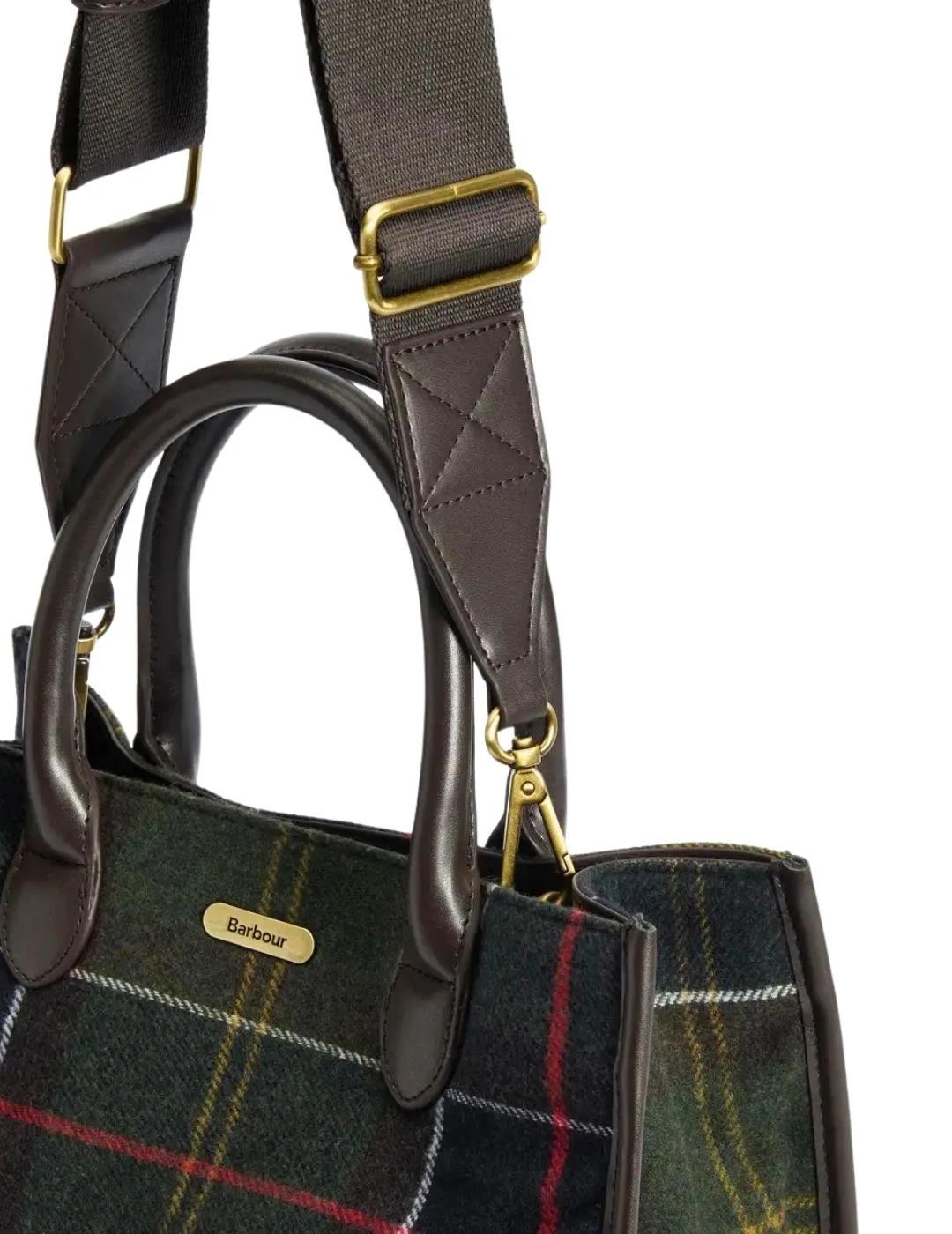 Barbour Bolso Tote Barrhill Tartan Clásico