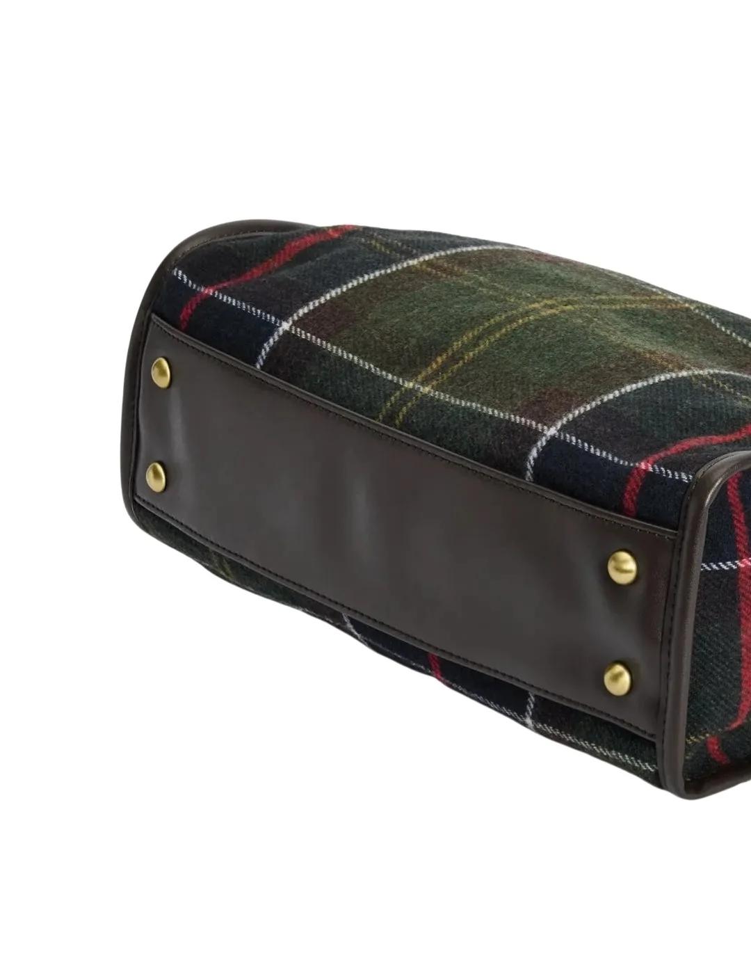 Barbour Bolso Tote Barrhill Tartan Clásico