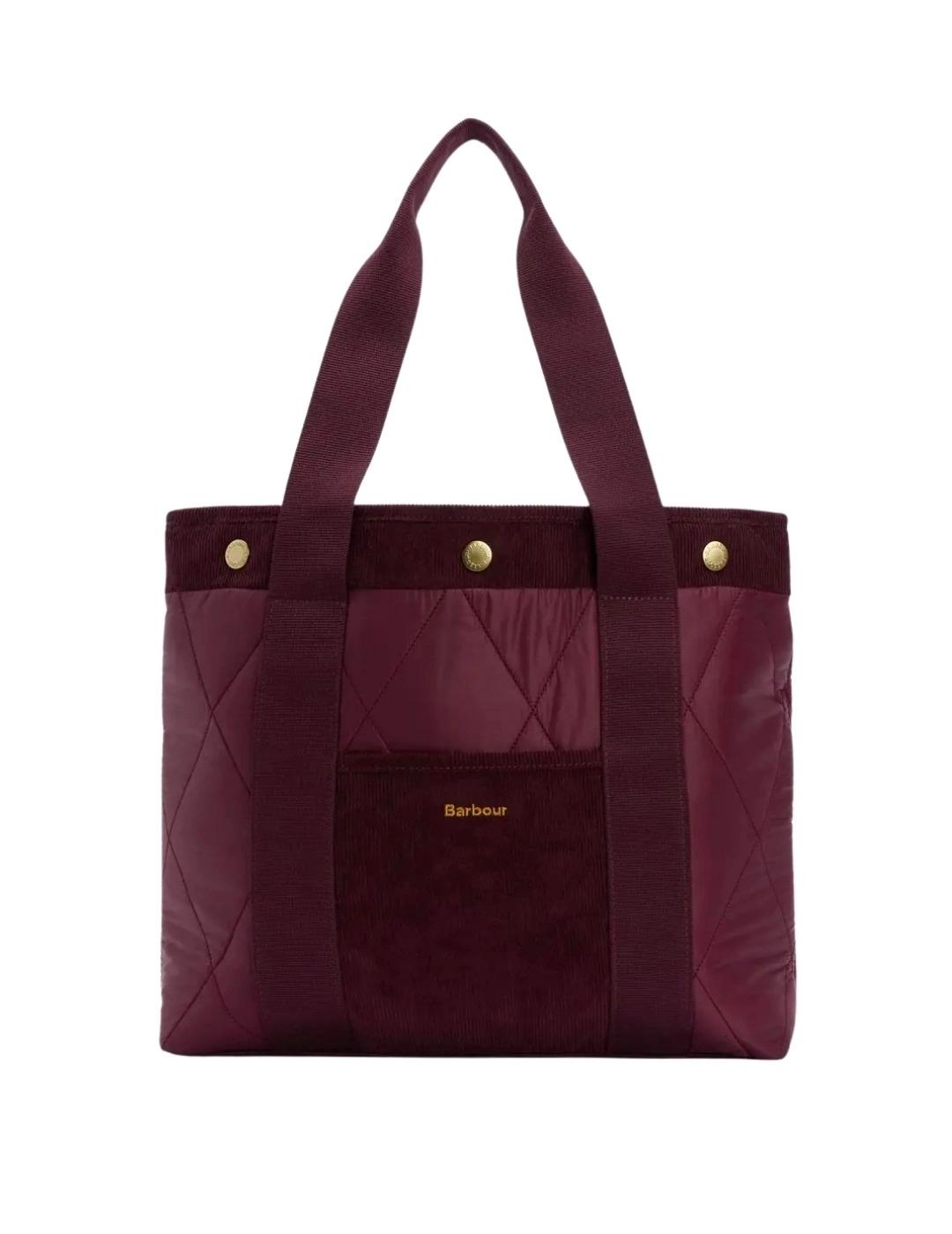 Barbour Bolso Tote Healy Granate