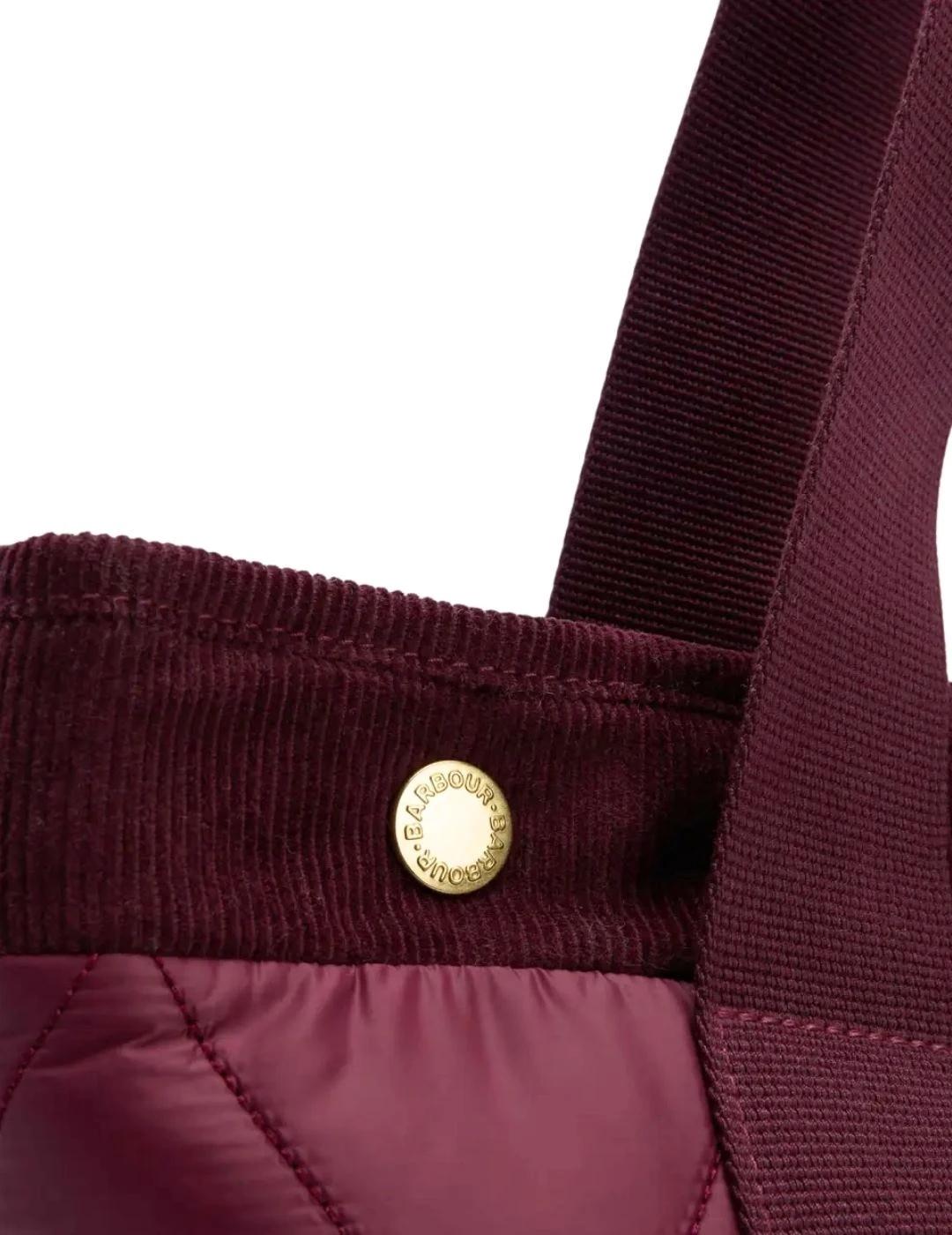 Barbour Bolso Tote Healy Granate