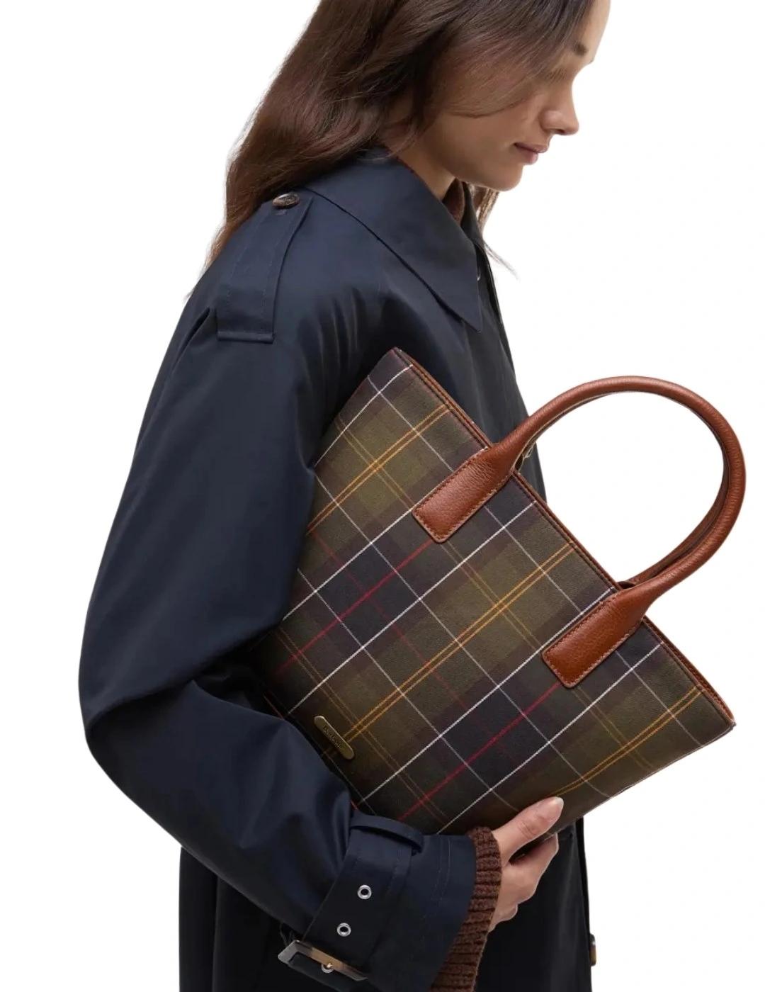Barbour Bolso Tote Birch Tartan Clásico