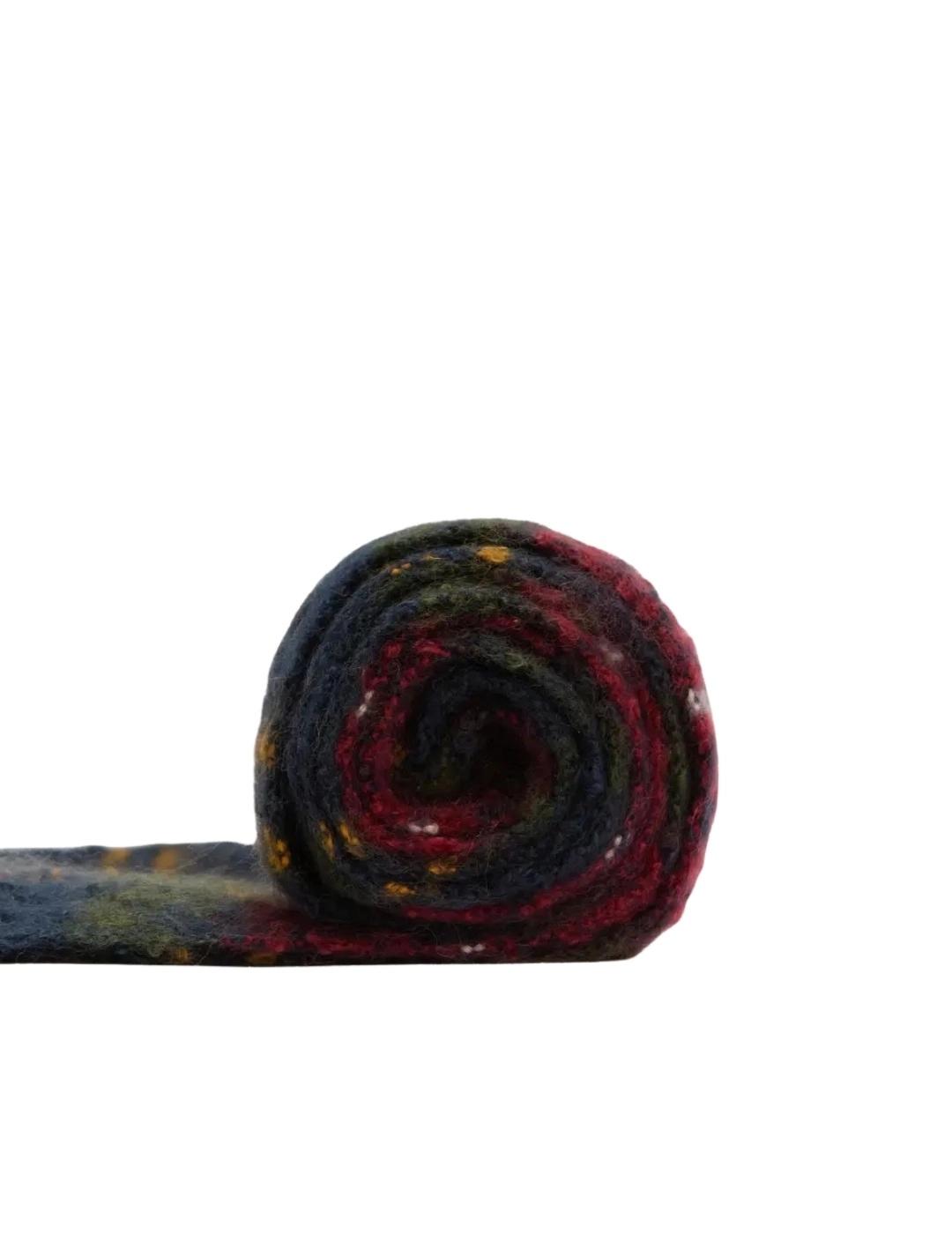 Barbour Bufanda y Gorro Saltburn Tartan rojo azul