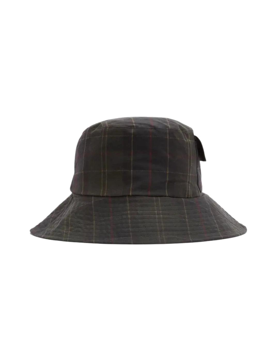 Barbour Sombrero Scarlet Tartan Bucket Hat Clásico