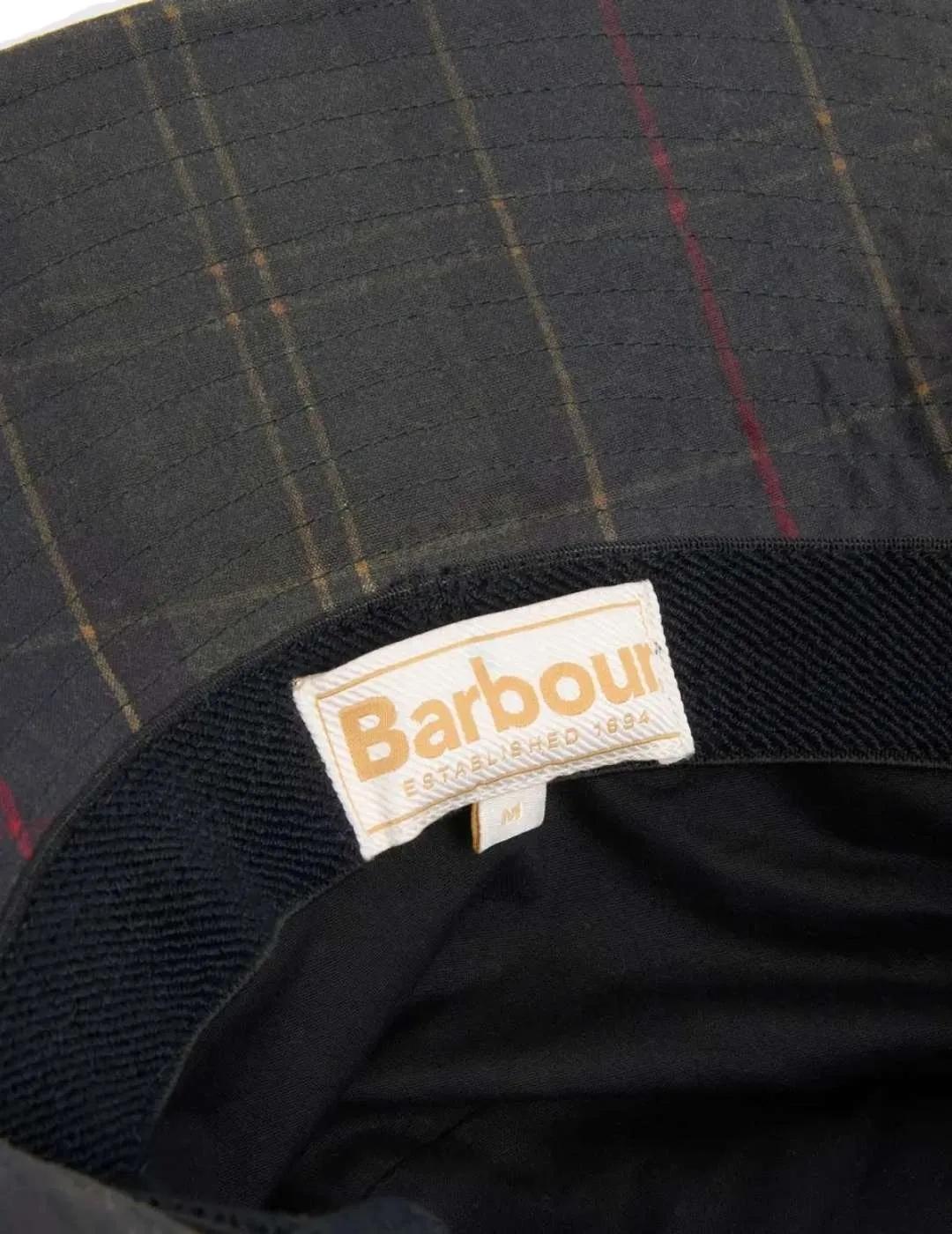 Barbour Sombrero Scarlet Tartan Bucket Hat Clásico