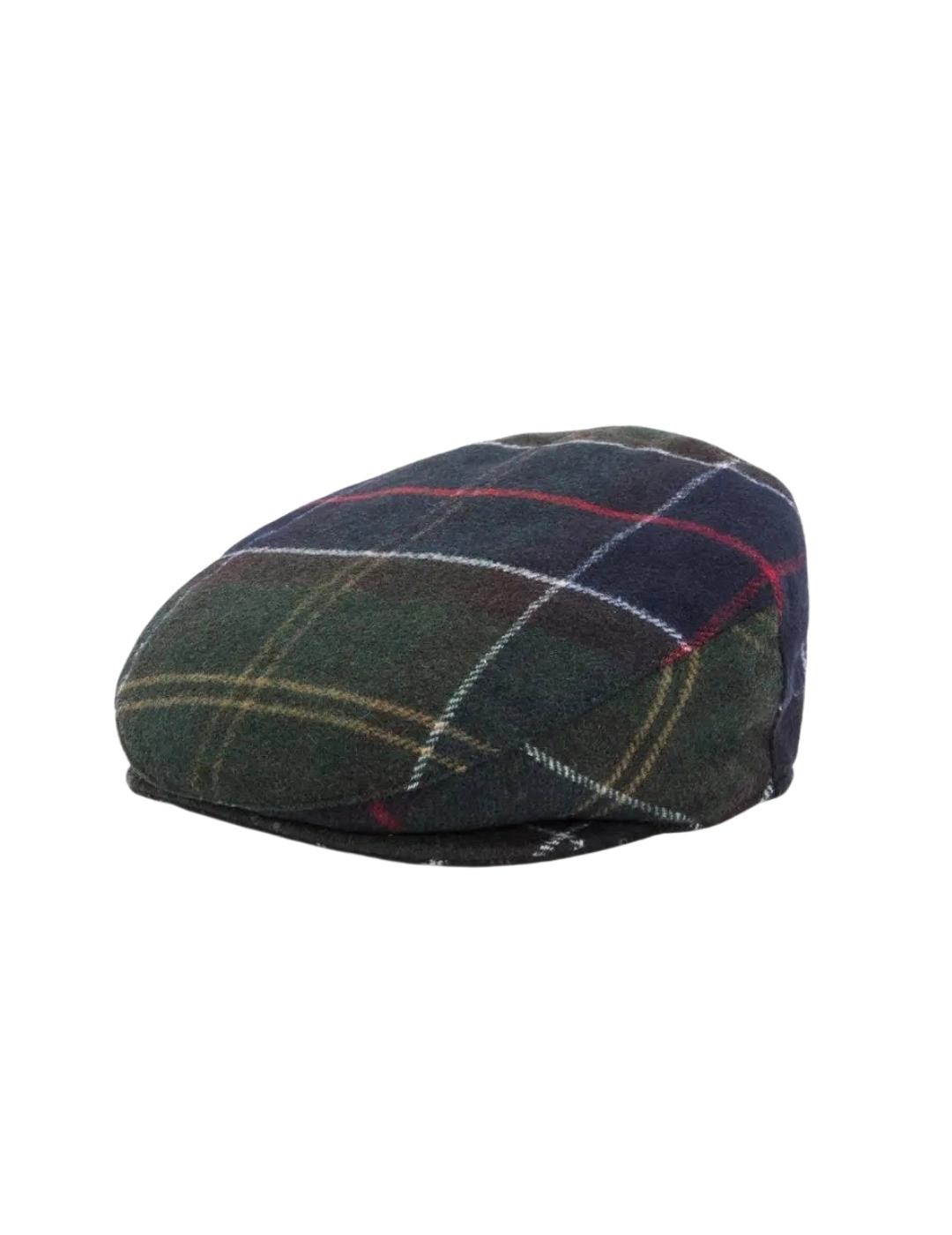 Barbour Gorra Heidi Tartan Flat Cap Clásico