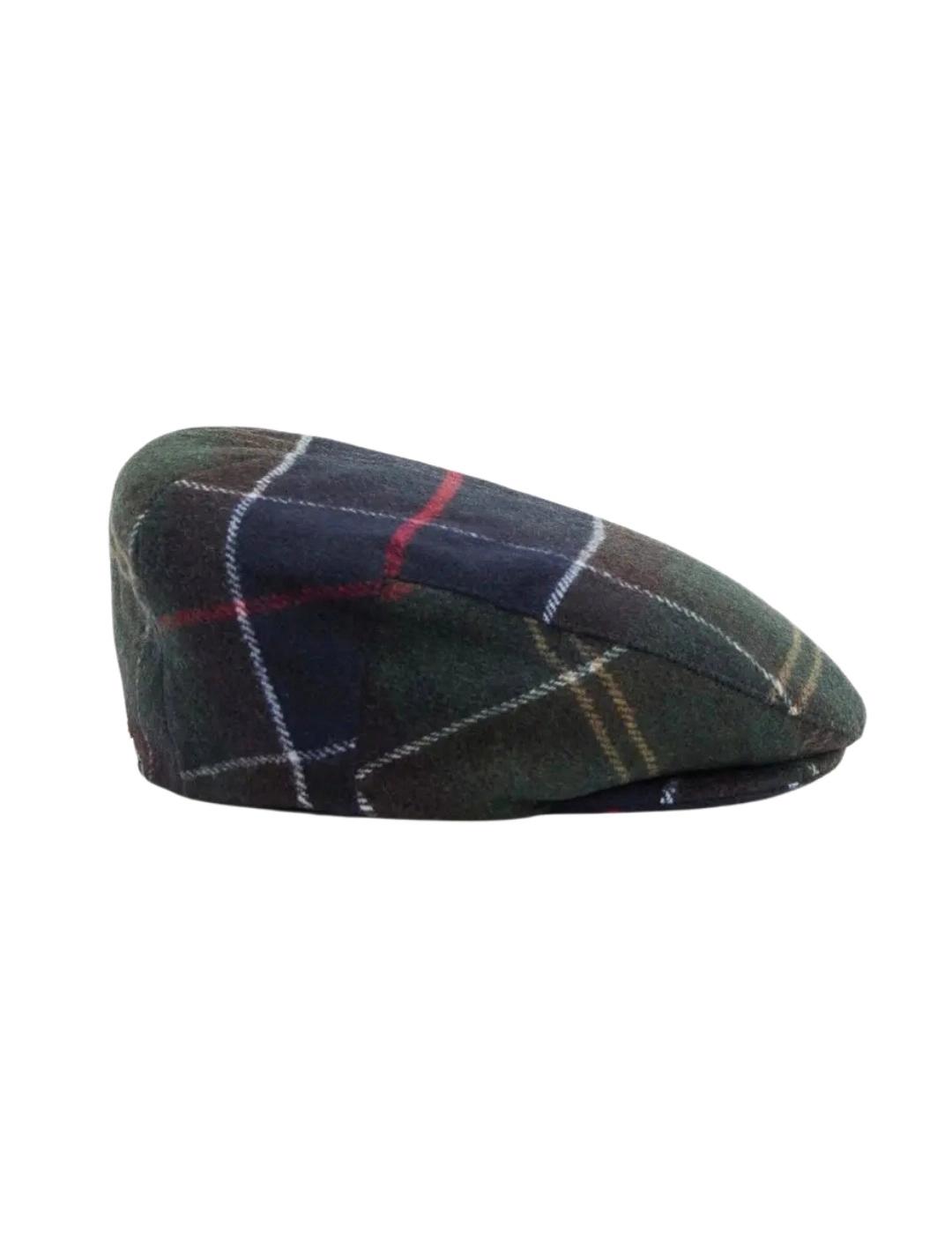 Barbour Gorra Heidi Tartan Flat Cap Clásico