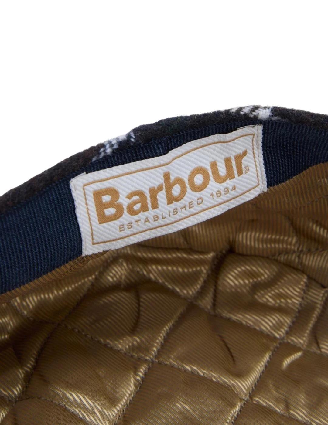 Barbour Gorra Heidi Tartan Flat Cap Clásico