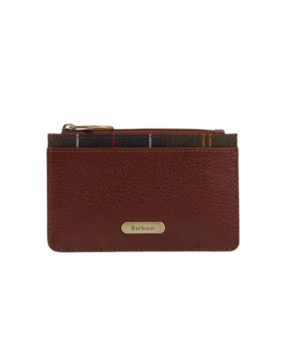 Barbour Monedero de piel Alder Marrón
