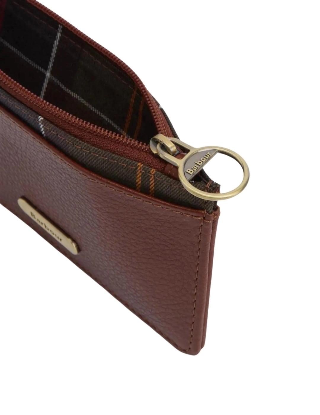 Barbour Monedero de piel Alder Marrón