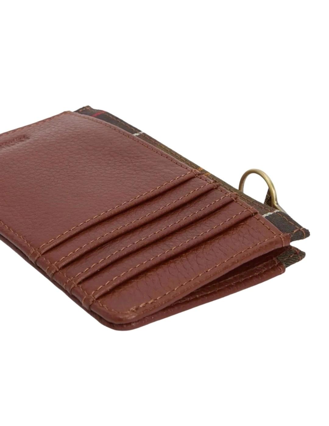 Barbour Monedero de piel Alder Marrón