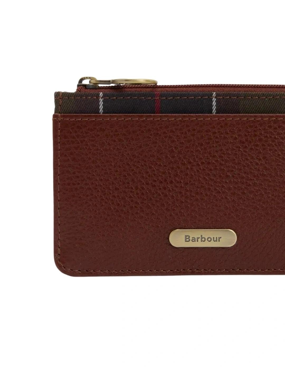 Barbour Monedero de piel Alder Marrón