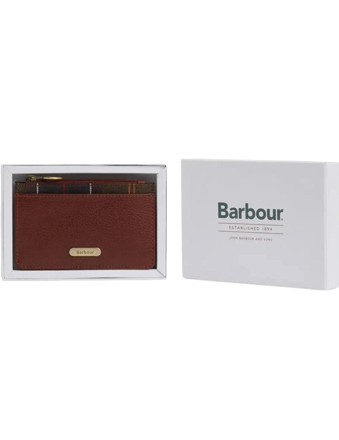 Barbour Monedero de piel Alder Marrón