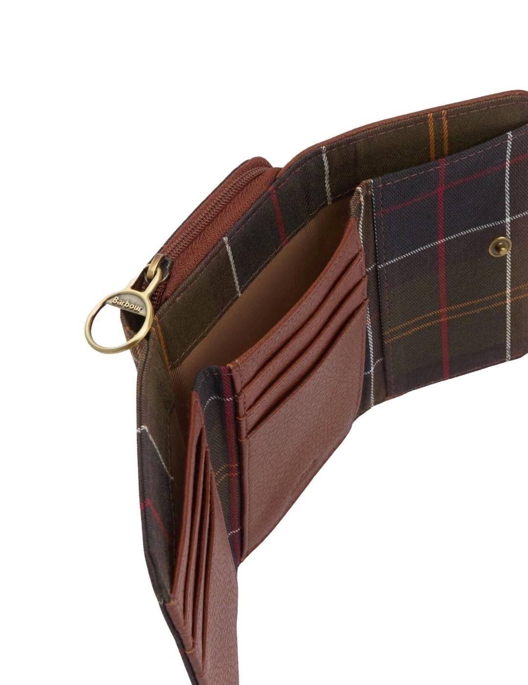 Barbour Monedero Rosa Leather French Marrón