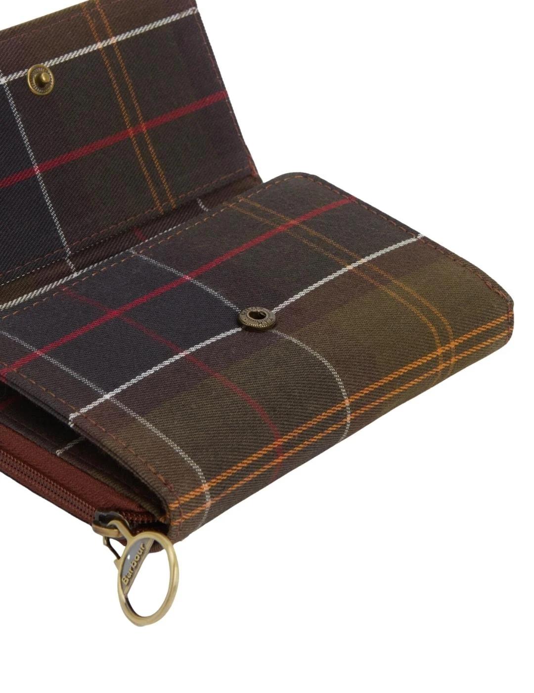 Barbour Monedero Rosa Leather French Marrón