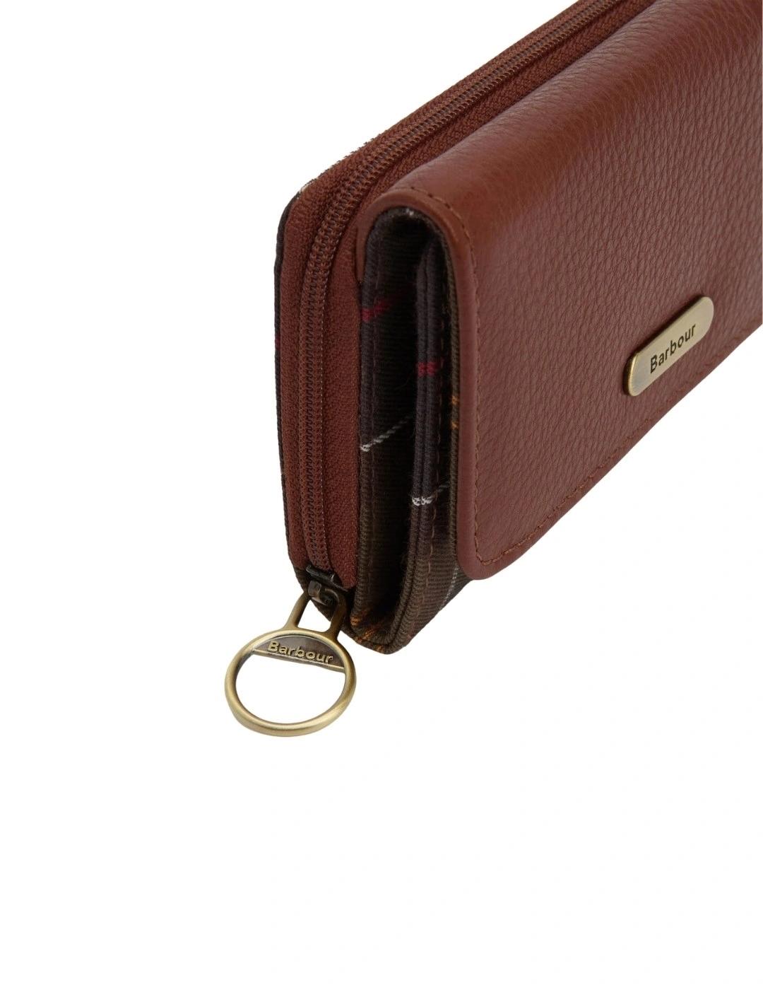 Barbour Monedero Rosa Leather French Marrón