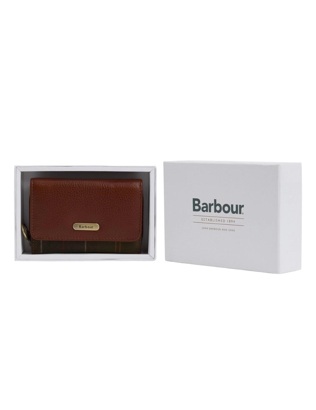 Barbour Monedero Rosa Leather French Marrón