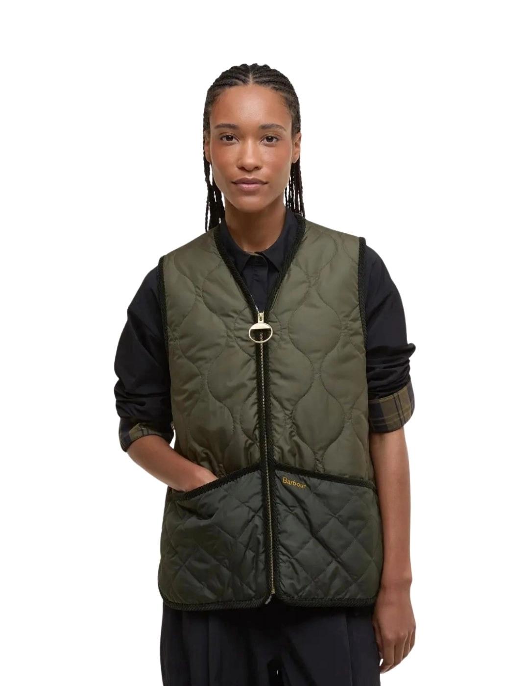 Barbour Chaleco Klara Liner Verde