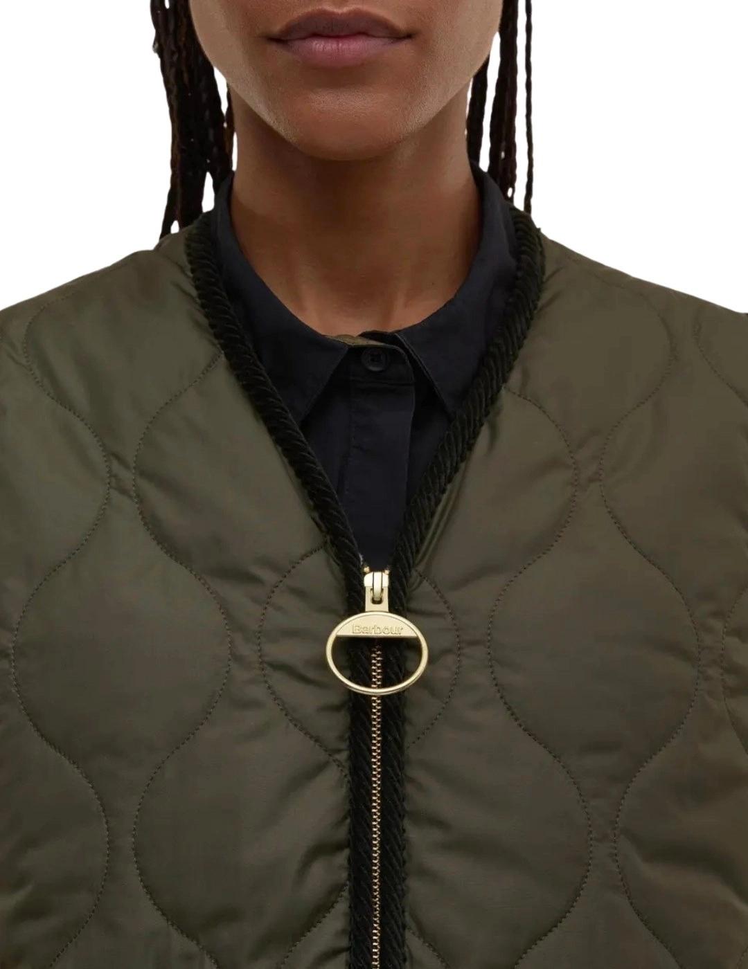 Barbour Chaleco Klara Liner Verde