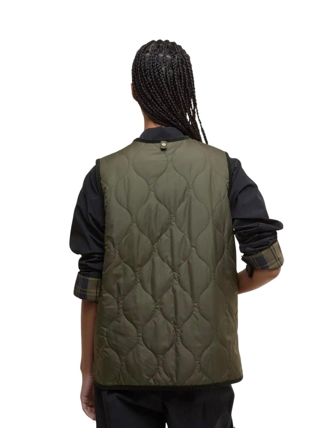 Barbour Chaleco Klara Liner Verde