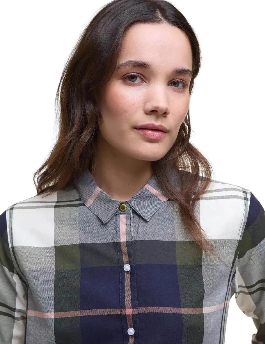 Barbour Camisa Moorland Azul marino