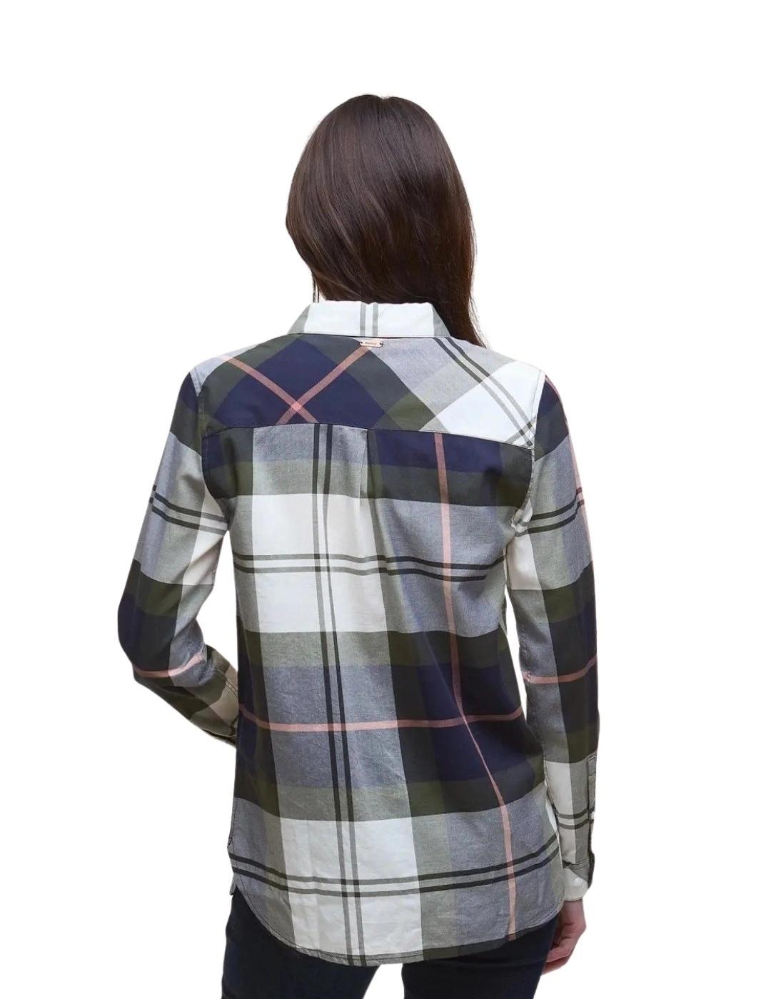 Barbour Camisa Moorland Azul marino