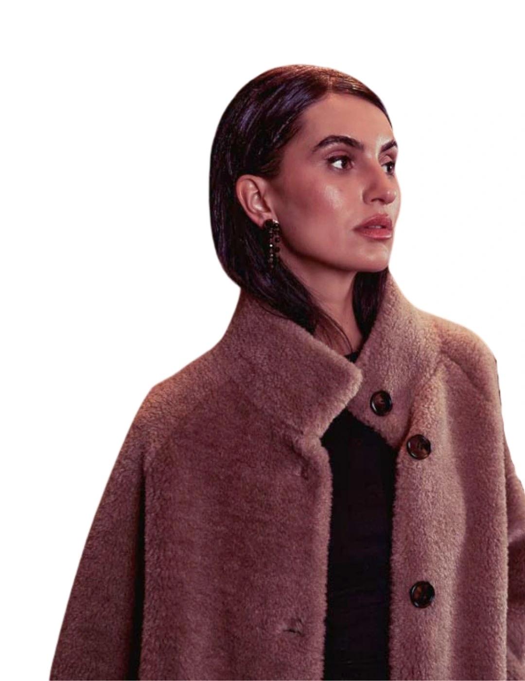 Donjaz Abrigo Linda Marrón