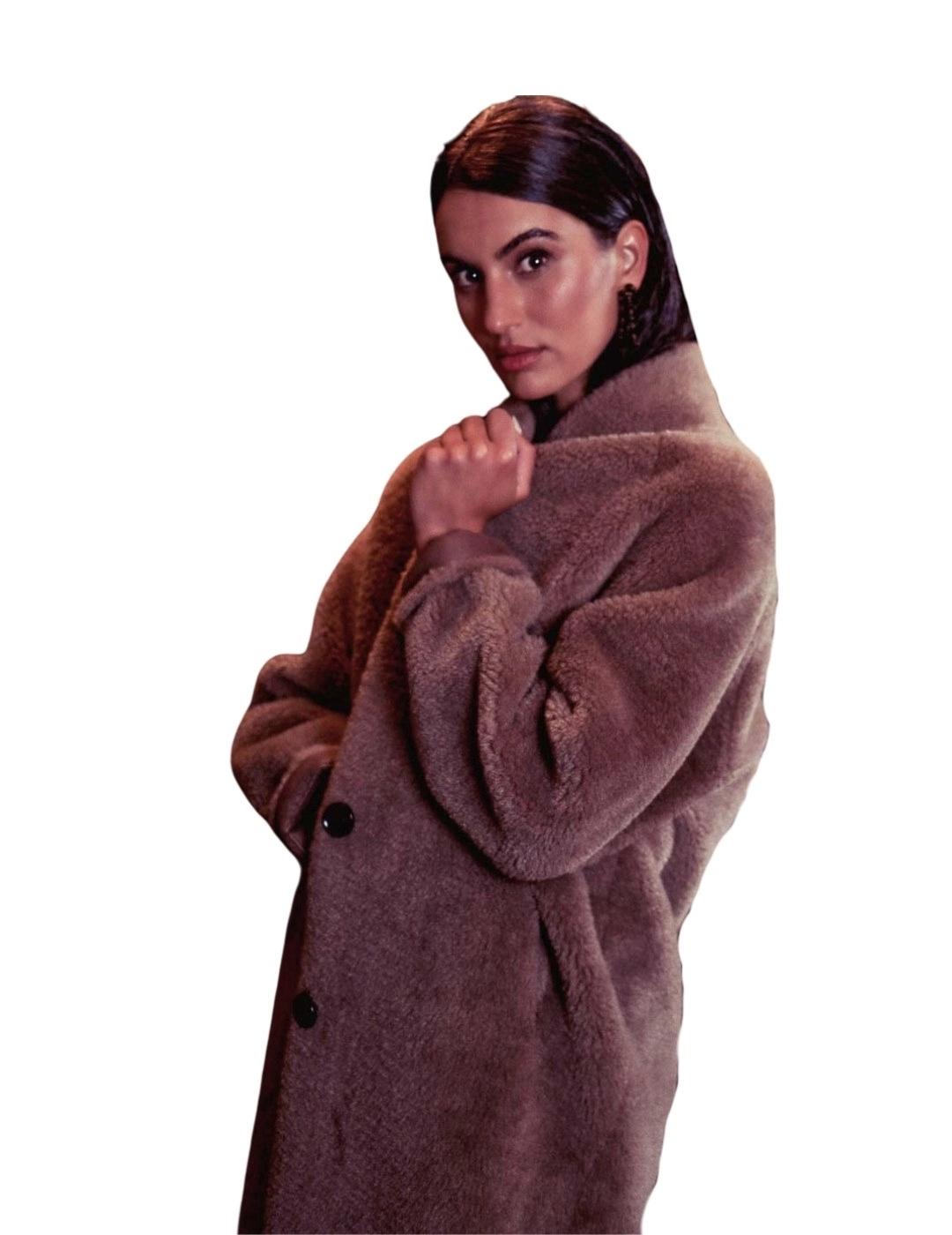 Donjaz Abrigo Linda Marrón