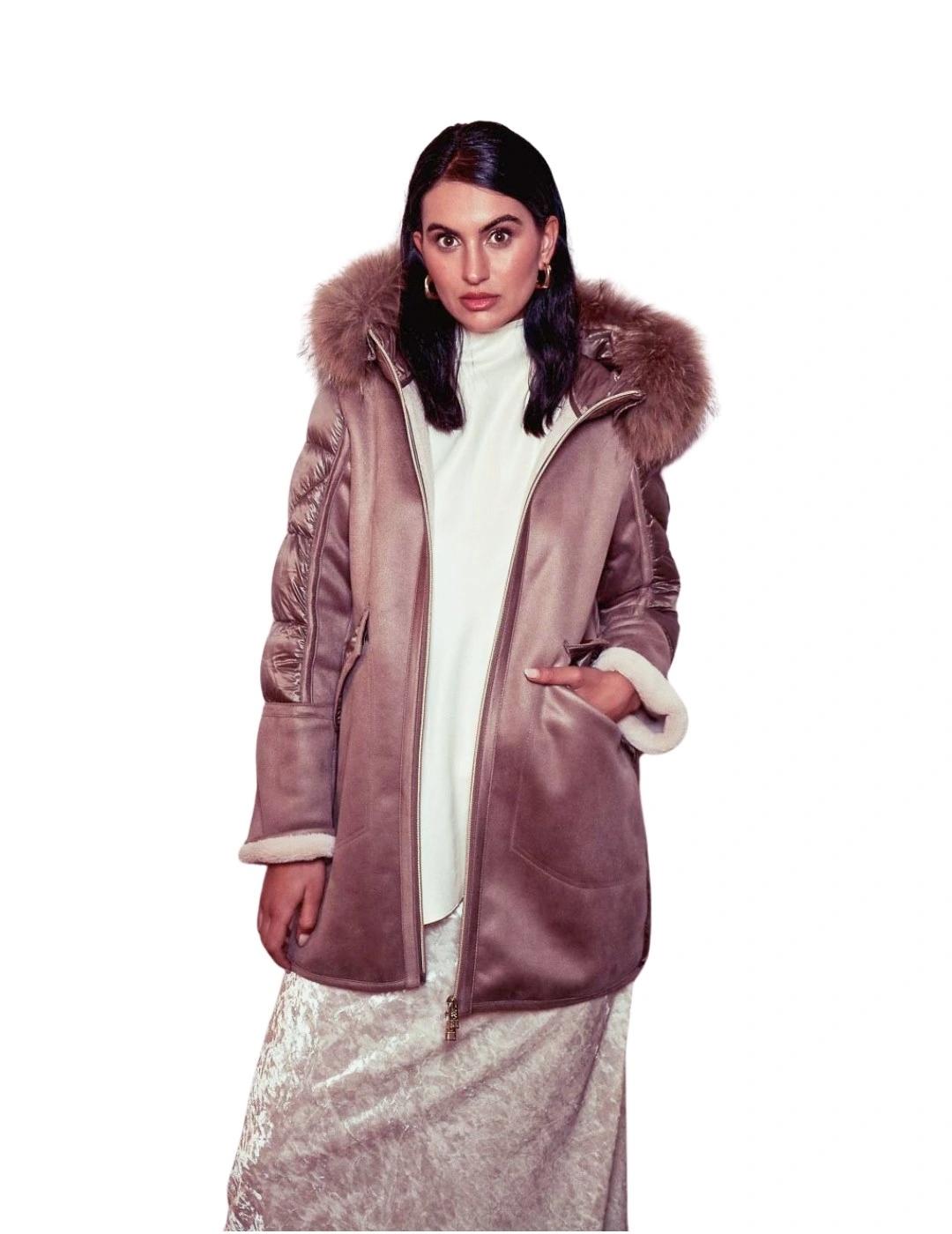 Donjaz Abrigo Ozana Marrón