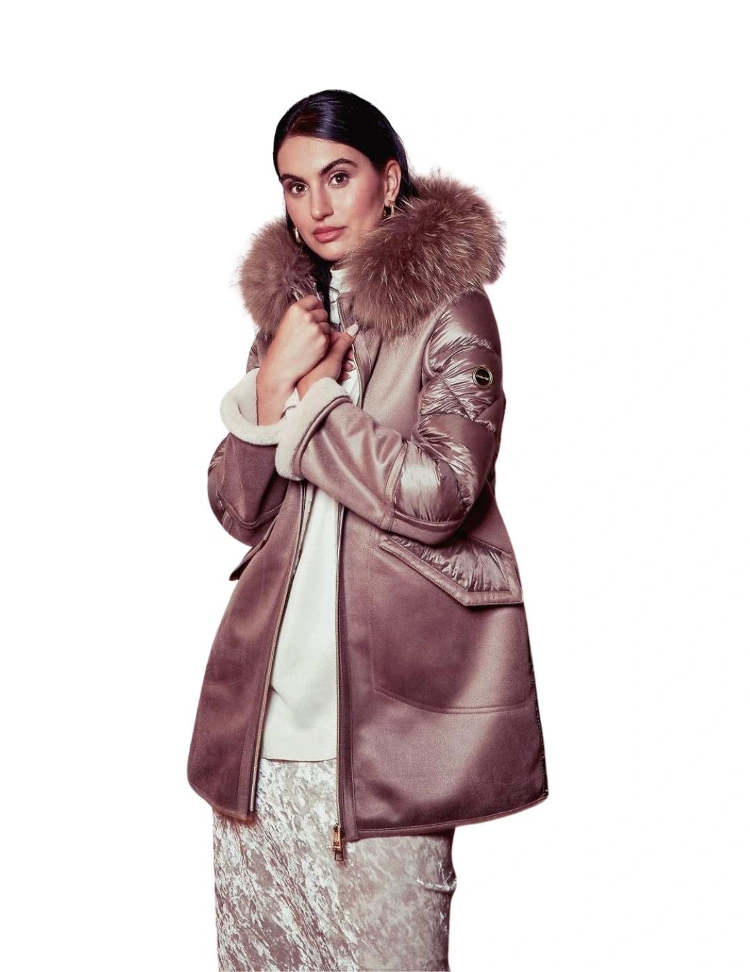 Donjaz Abrigo Ozana Marrón