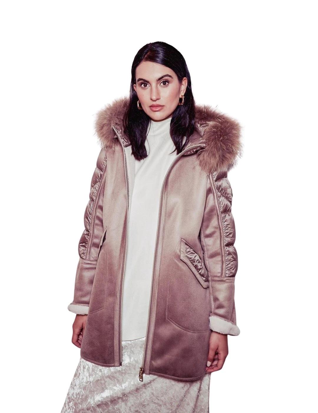 Donjaz Abrigo Ozana Marrón