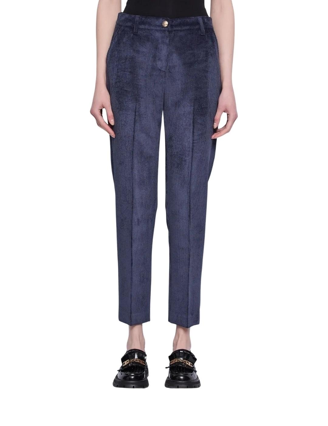 Gaudi Pantalón de cintura alta Azul